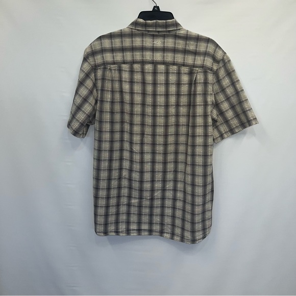 Columbia Button Up Adult Large Mens Multicolor Short Sleeve 100% Cotton Shirt - Picture 2 of 15